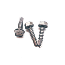2-12MM Stainless steel A2 A4 hex flange self drilling screw with tapping screw thread